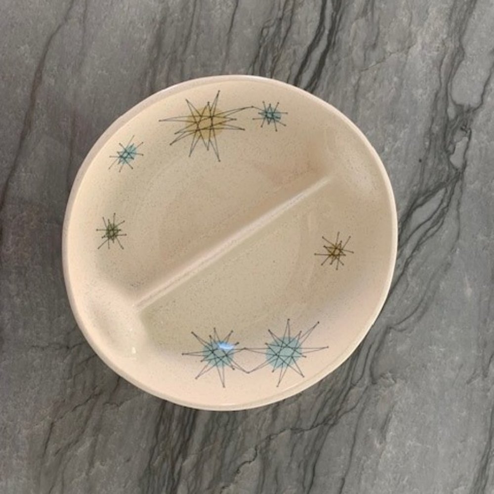 Franciscan starburst split bowl